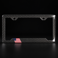 CarbonERA Gloss4K US Flag License Plate Frame – front view