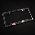 CarbonERA Gloss4K US Flag License Plate Frame – angled view