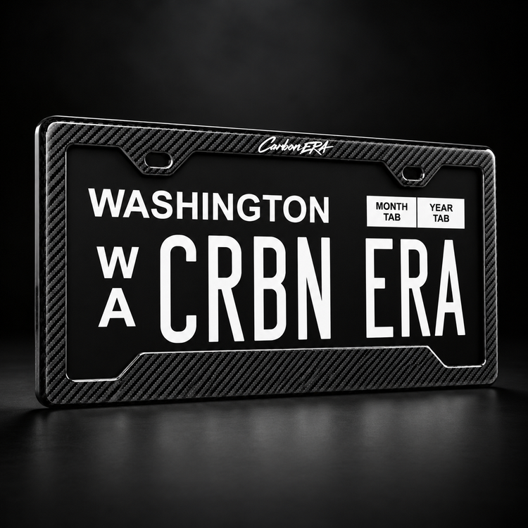 Carbon Era Gloss4K Carbon Fiber License Plate Frame